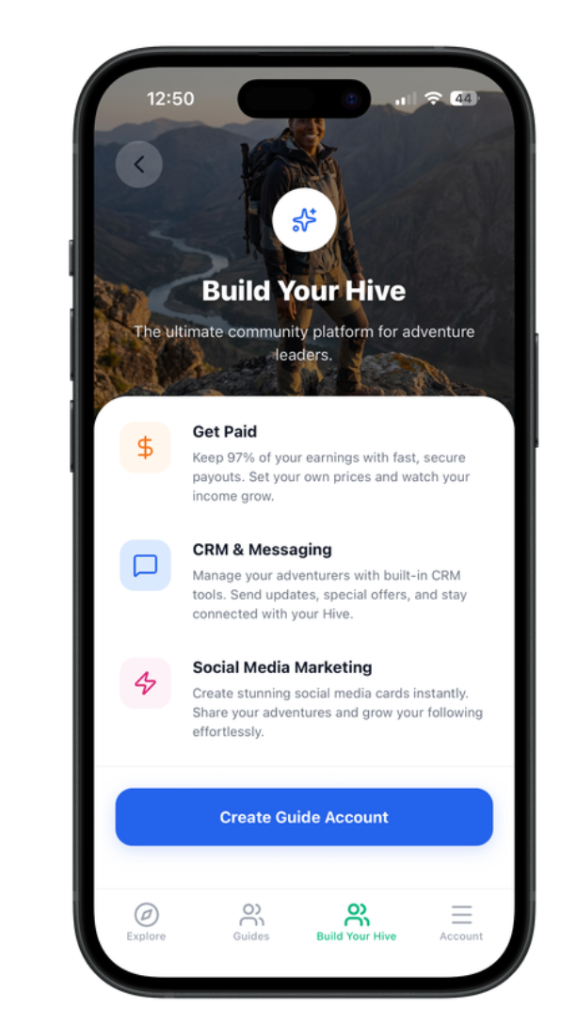 GuideHive Mobile App Screenshot